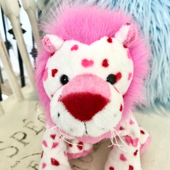 WEBKINZ Love Lion, Ganz, Stuffed Animal, Plush, Toy, Nice Condition, NO CODE - Picture 7 of 15